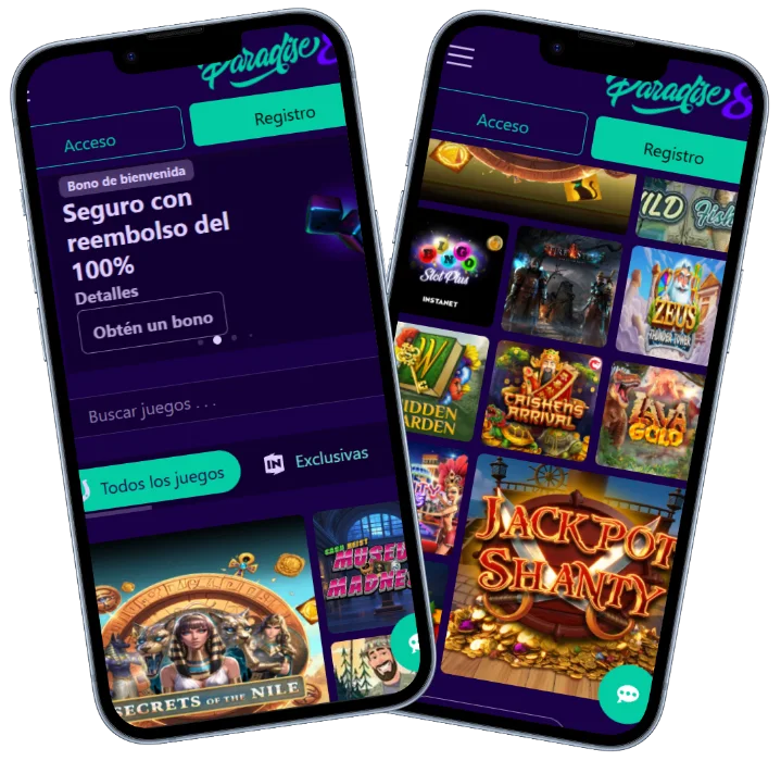 Paradise8 Casino Versión Móvil Paradise8 Casino aplicación móvil con slots, bonos, proveedores y juegos destacados
